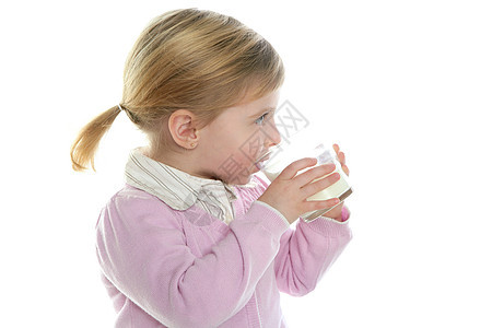 金发小金发女孩 喝牛奶饮料奶制品液体胡子营养童年维生素乐趣生长孩子图片