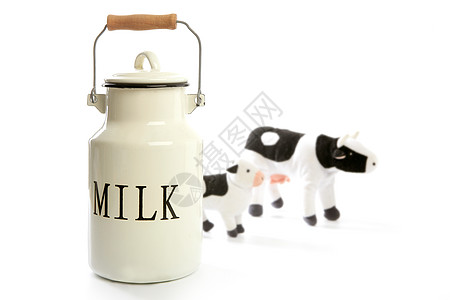 牛奶罐白锅传统农耕风格杯子奶油农民投手牛奶厨房陶瓷玩具农场液体图片