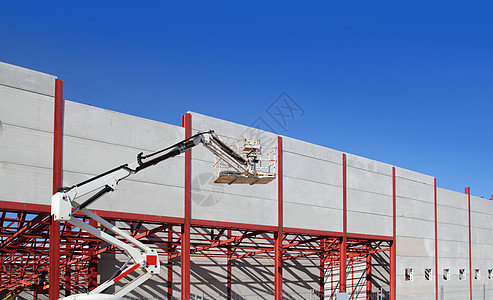 建筑钢结构起重机SE工程天空工作柱子正方形财产脚手架项目金属框架图片