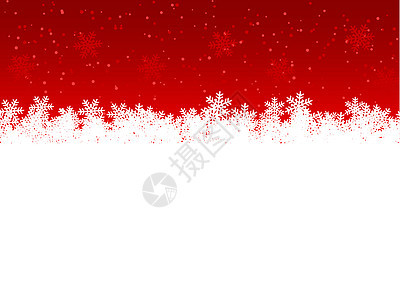 雪雪背景摘要红色白色新年下雪雪花插图背景图片