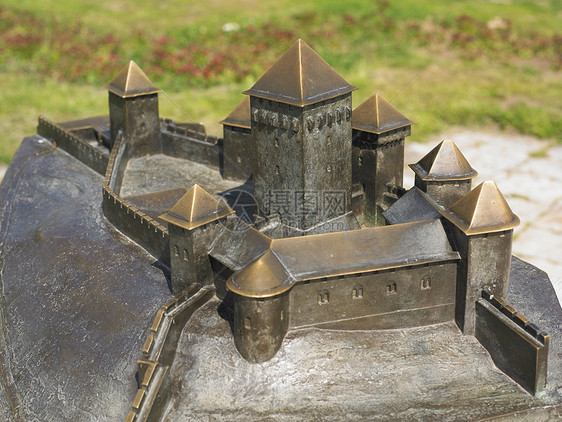 塞尔维亚Kalemegdan的贝尔格莱德堡垒模型吸引力城市爬坡历史防御城堡建筑学建筑绿色地标图片
