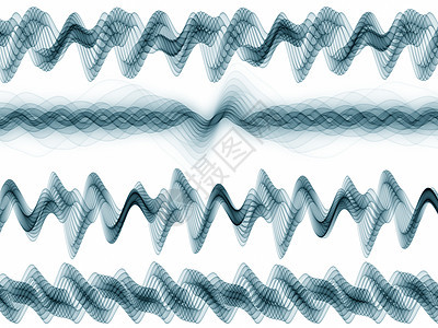 声音波音乐蓝绿色白色溪流墙纸海浪示波器正弦波技术图片
