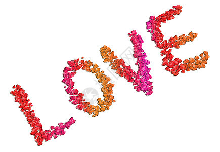 这个词就是爱情怀字母概念插图情感橙子粉色白色红色图片