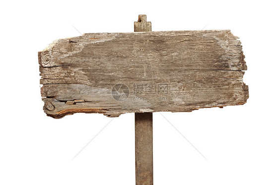旧木制路标牌框架咨询路牌路标空白邮政木工木头广告牌图片