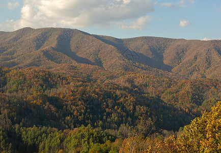Asheville 北卡罗来纳山森林天空树木数控丘陵图片