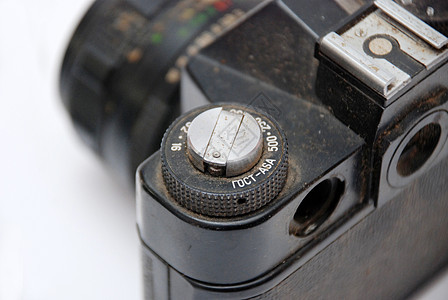 旧俄罗斯相机玻璃古董快门黑色模拟镜片照片机械电影摄影师图片
