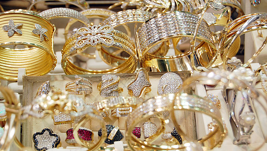 珠宝配件首饰配饰戒指礼物市场金子装饰品奢华宝石背景图片