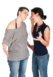 姐妹会争吵讨论分歧斗争女性成人愤怒女孩们朋友们情感对抗图片