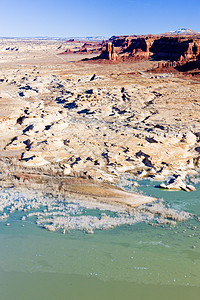 美国犹他州格伦峡谷鲍威尔湖旅行构造岩石外观世界峡谷国家侵蚀地质学风景图片