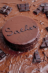 萨彻蛋糕的生命棕色蛋糕生日甜点巧克力静物食物营养图片