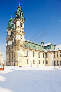 波兰西里西亚Krzeszow朝圣教堂旅行外观建筑景点风格世界教堂位置建筑学大教堂图片