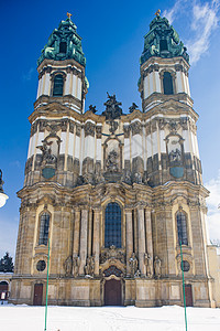 波兰西里西亚Krzeszow朝圣教堂教堂外观历史大教堂位置风格建筑学教会世界建筑图片