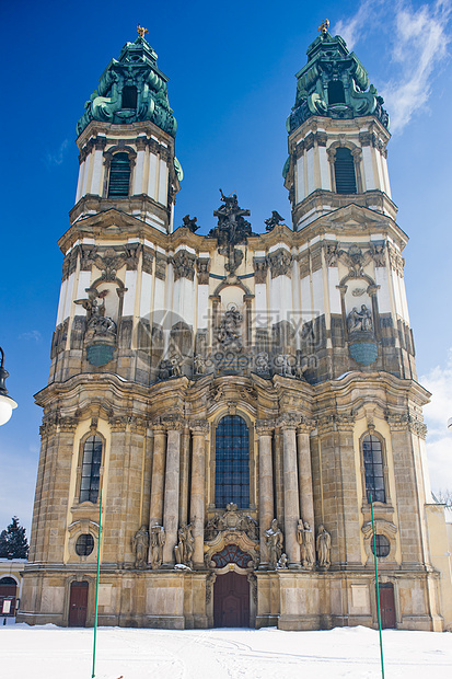 波兰西里西亚Krzeszow朝圣教堂教堂外观历史大教堂位置风格建筑学教会世界建筑图片