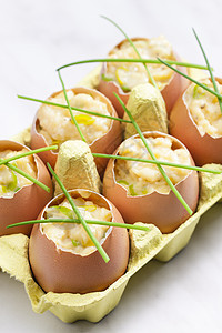 配有的炒鸡蛋蛋壳食物蛋盒美食韭菜盘子静物营养图片