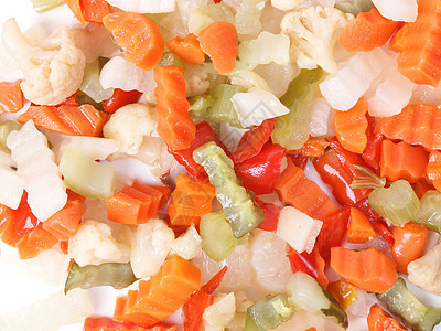 混合蔬菜芹菜宏观食物绿色美食沙拉萝卜橙子胡椒白色图片