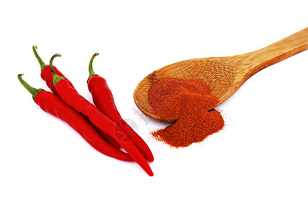辣椒香料食品白色勺子异国木头胡椒蔬菜绿色红色图片