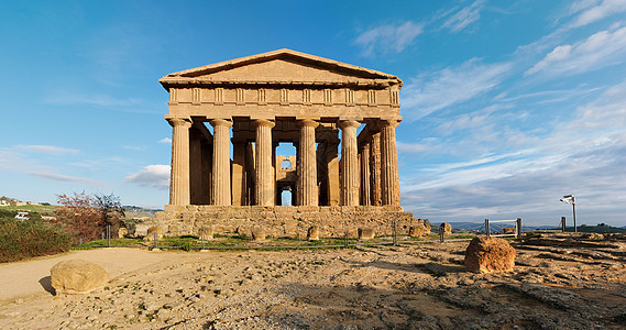 意大利西西里Agrigento古希腊康科迪亚寺庙图片