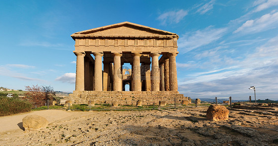 意大利西西里Agrigento古希腊康科迪亚寺庙图片