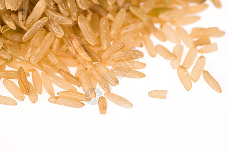 棕米饭棕色主食谷物健康粮食种子水平背景图片