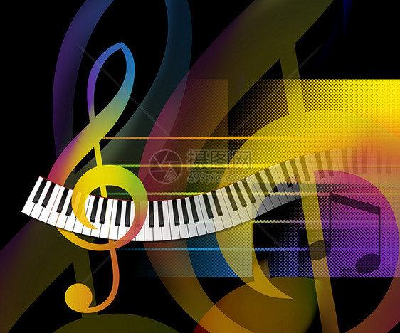 音乐背景钢琴职员钥匙位图谱号键盘插图线条装饰品光栅图片