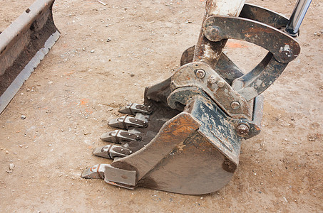 背影 Backhoe装载机挖掘机建造工程机床工作机器汽铲机械建筑图片