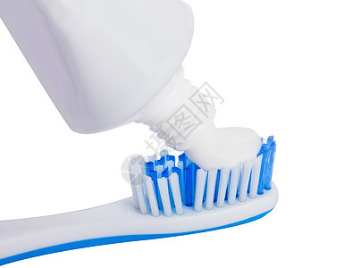 牙刷和牙膏药品牙齿蓝色扫帚卫生牙科牙医浴室管子塑料图片