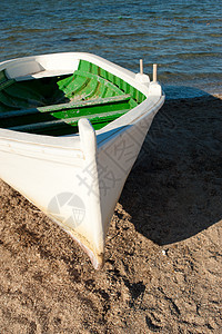 船舰阳光海洋绿色沿海晴天海岸支撑白色海滩图片