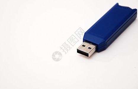 蓝色usb 棒图片