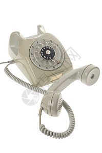 旧老式旋转式电话     收听器顾客服务戒指数字商业表盘塑料网络电讯办公室图片