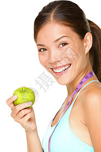 健康生活方式妇女饮食运动员健身房重量营养食物混血女士女孩身体图片
