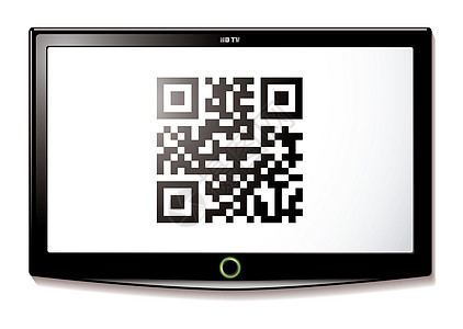 LCD TV QR 代码扫描图片
