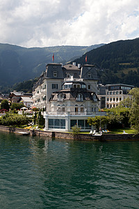 Zell Am See大酒店大酒店天空建筑湖畔日光图片