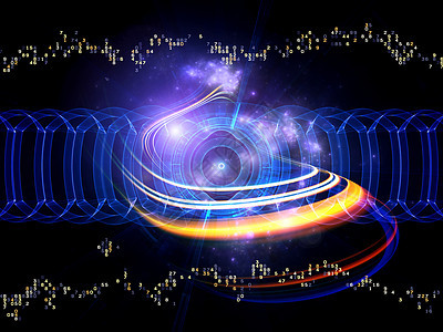 数字技术螺旋速度旋转漩涡作品径向环形蓝色代码圆圈墙纸图片