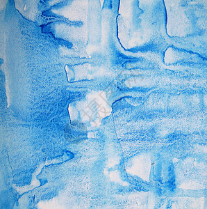 纸质纹理水颜色背景摘要中风蓝色白色粮食艺术多层水彩帆布框架手工图片