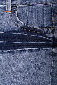 蓝牛仔裤布 底底袋为口袋工作服纺织品材料国家裤子服饰牛仔布棉布帆布宏观图片