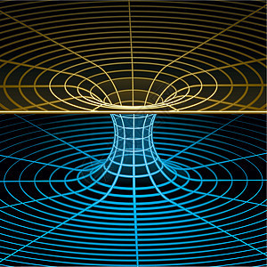 线框符号  Wormhoole插图数学时间物理解决方案几何学科学框架挑战辉光背景图片