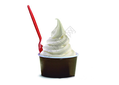 香草软冰淇淋杯子鞭打奶油产品食物奶制品甜点乳糖糖霜味道图片
