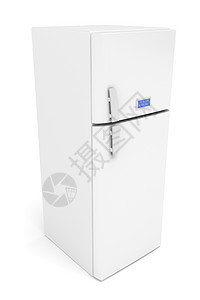 现代冰箱家庭厨房白色冷却器展示温度电气插图图片