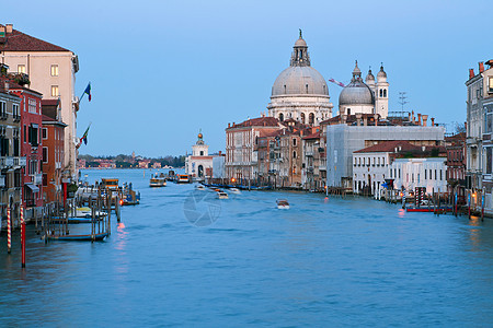 晚上大运河 意大利威尼斯图片