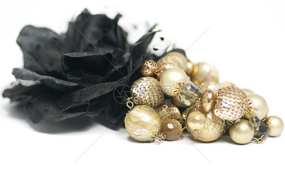 珠宝和黑玫瑰纽扣洞宝石配饰珠子扣眼宝藏目的个人手镯青铜黑色图片