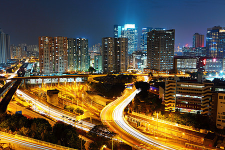 晚上在市中心的香港晴天天空窗帘多层抵押生活百叶窗地板住宅高楼图片