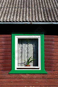 旧窗口绿色窗户木头房子玻璃建筑学框架建筑图片