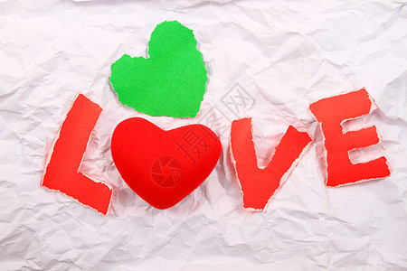白色背景的爱情文字红色热情插图宣言绿色问候语艺术生活涂鸦创造力图片