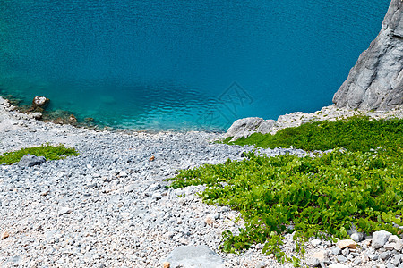 克罗地亚斯普利特附近的湖陨石生态游客卵石环境岩溶美丽天堂旅行画报图片
