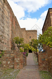 阿尔卡扎巴山的墙壁征服纪念碑旅行城堡花园堡垒持有者建筑学防御建筑图片