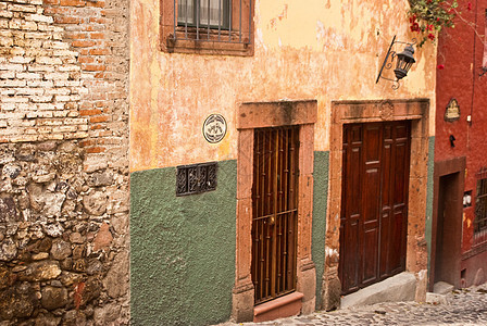墨西哥房屋和门门图片