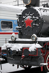 滚动车辆铁路车站力量锅炉煤烟兜帽引擎货运历史性图片