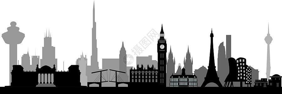 世界日落王国英语大教堂建筑学纪念碑建筑景观摩天大楼插图图片