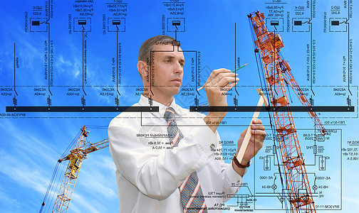 工程施工设计生意技术编程蓝图铅笔货物工程师能量制造业通讯图片