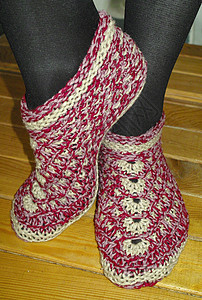 手织女性拖鞋女士袜子衣服手工图片